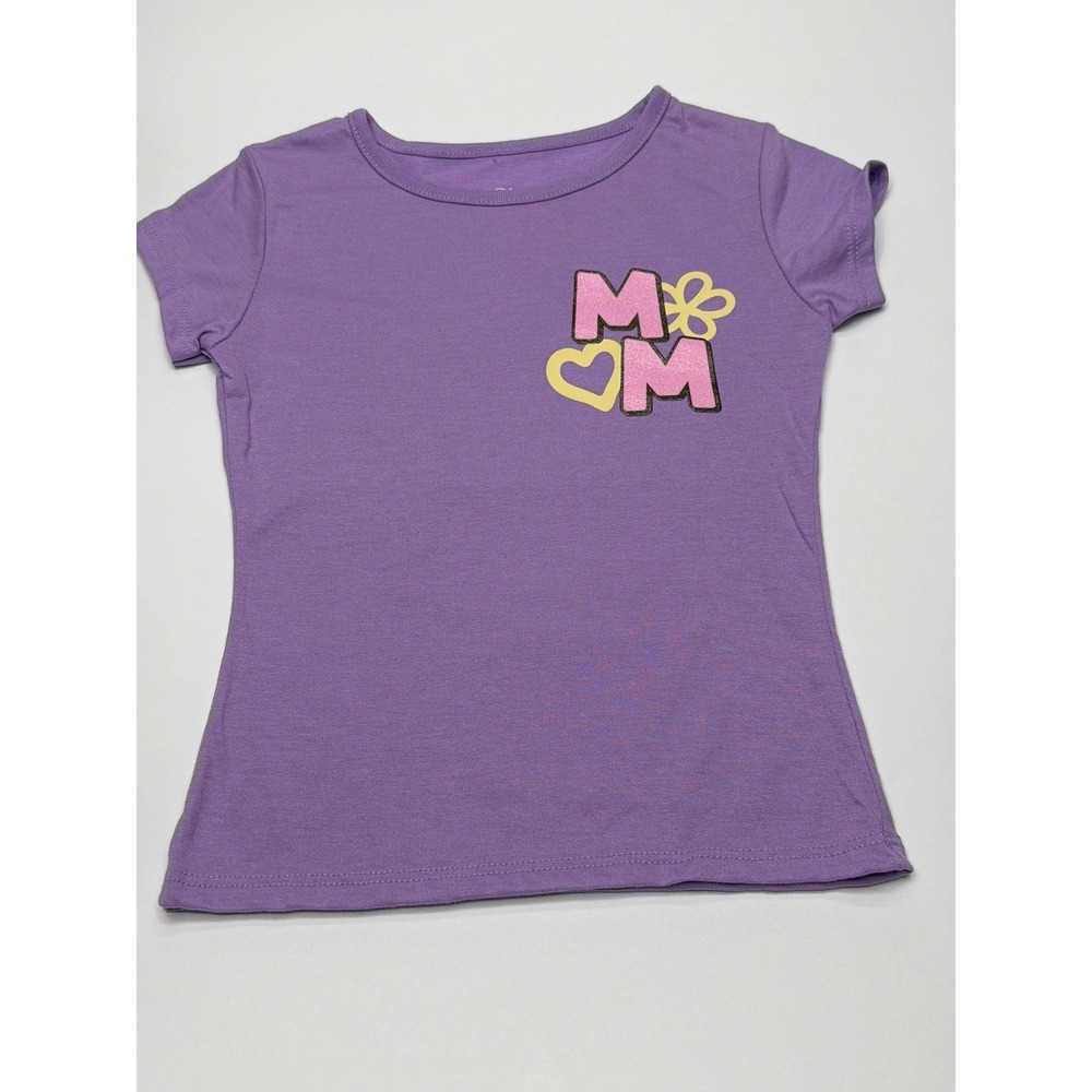 Disney Minnie‎ Mouse Purple Mom Graphic T-Shirt Kids Size 4